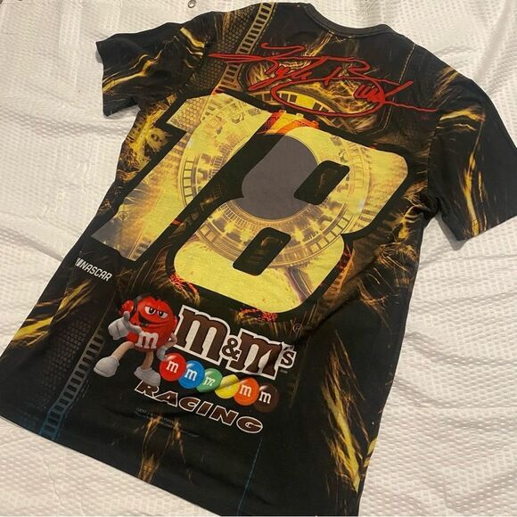 Kyle Busch Nascar M&M All Over Graphic T Shirt Unisex - Picture 4 of 4